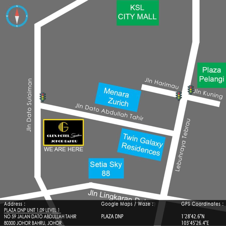 Glex Hotel Signature Johor Bahru Kültér fotó